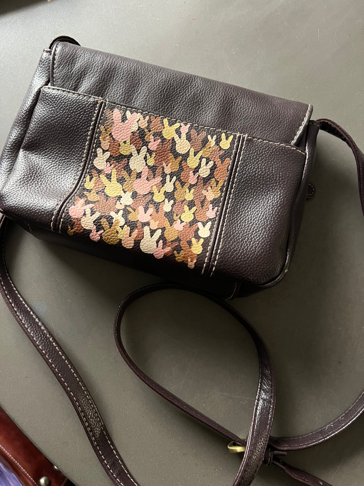 Hand painted Bunny purse!