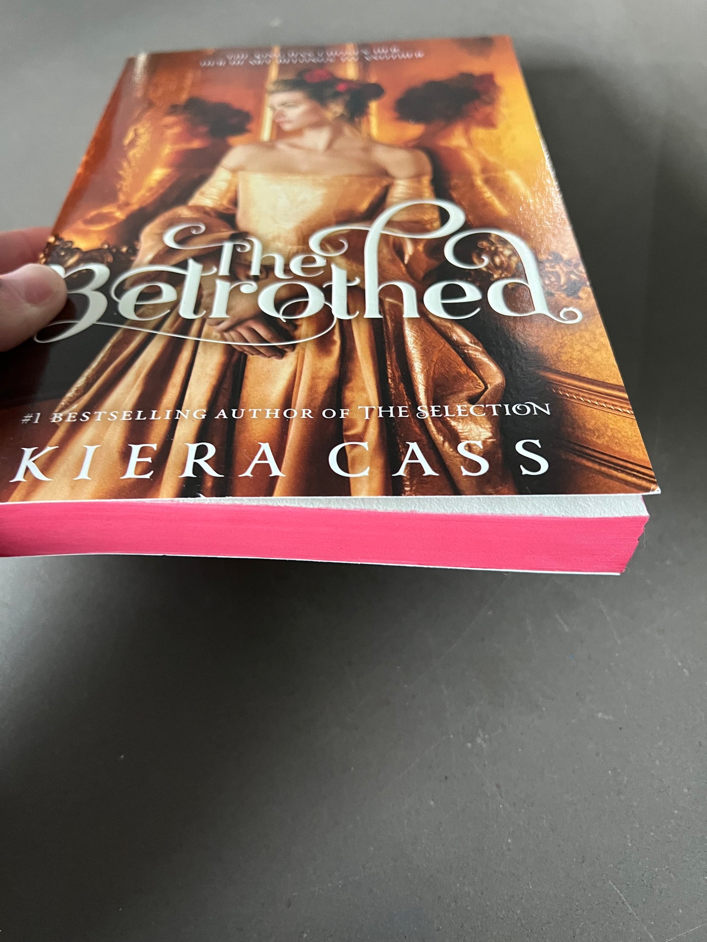 The betrothed by Kiera cass with hand painted edges