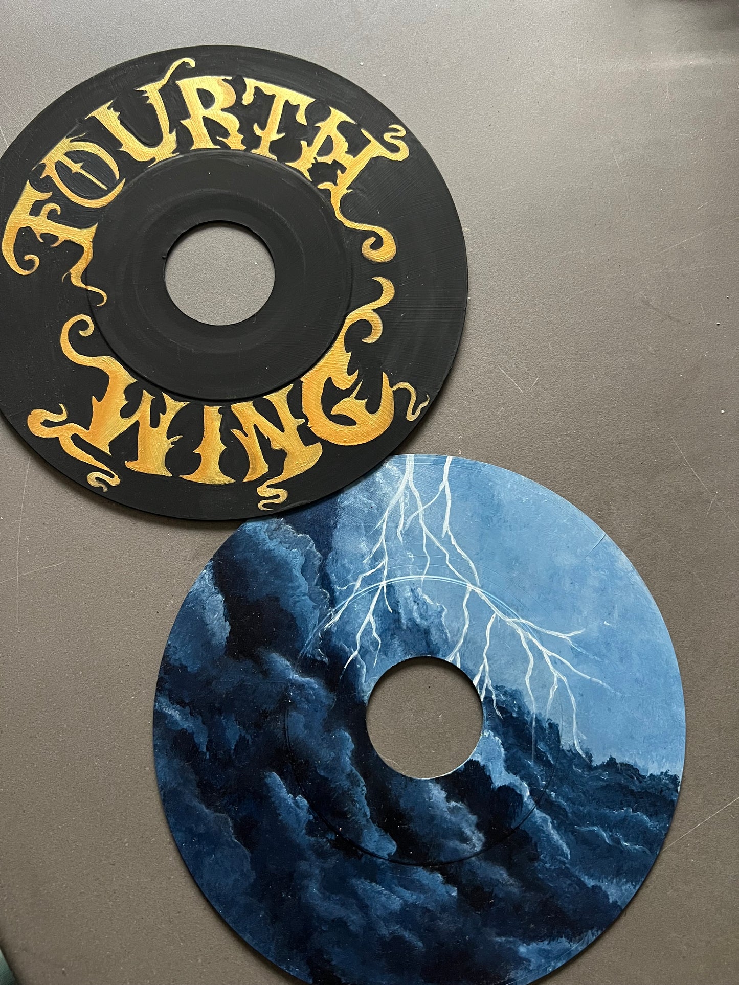 Fourth Wing hand painted 45 records