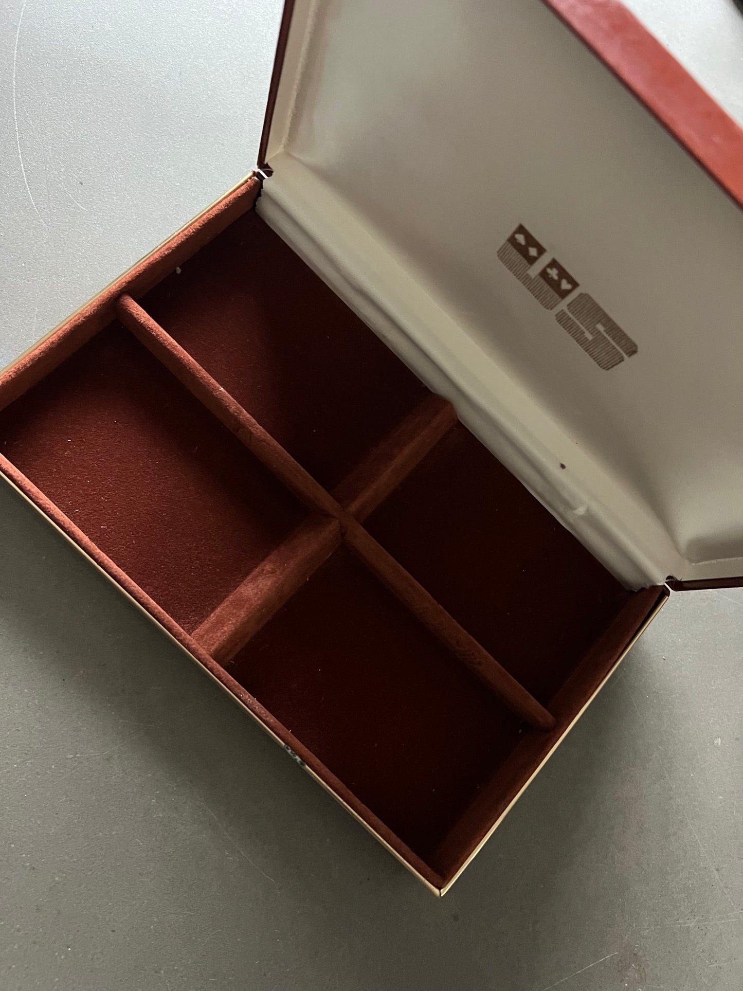 Hand painted vintage card box!