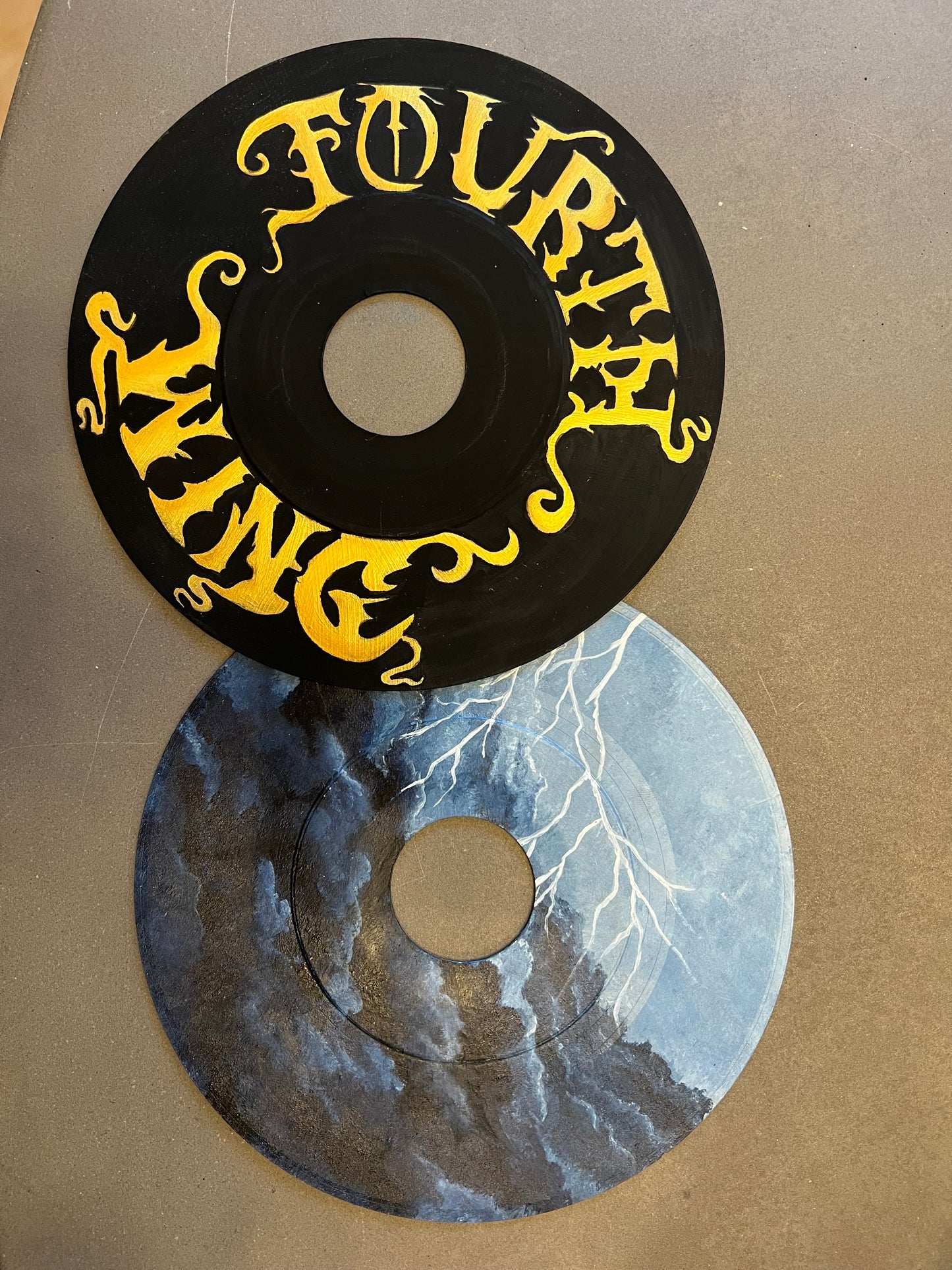 Fourth Wing hand painted 45 records