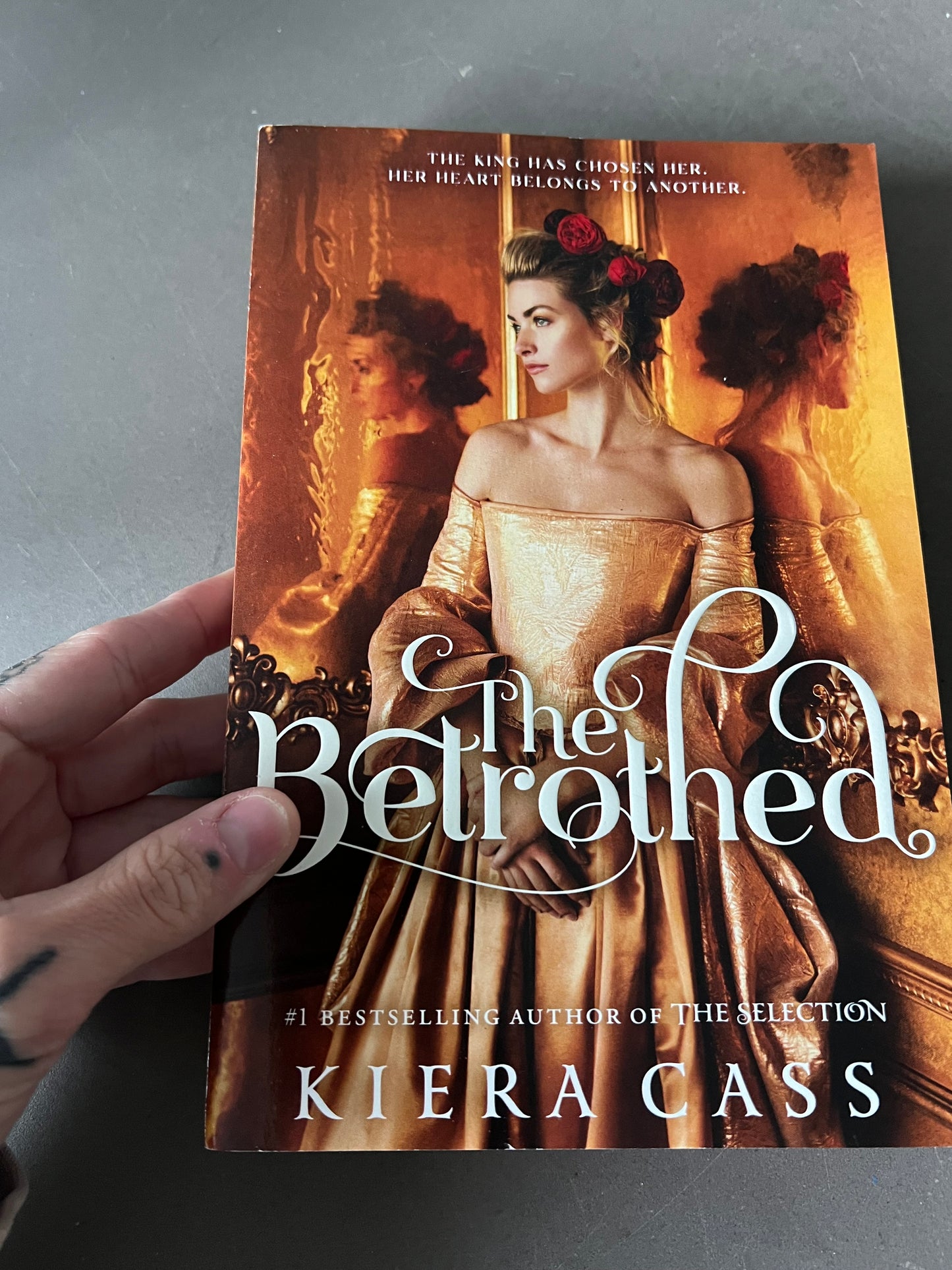 The betrothed by Kiera cass with hand painted edges