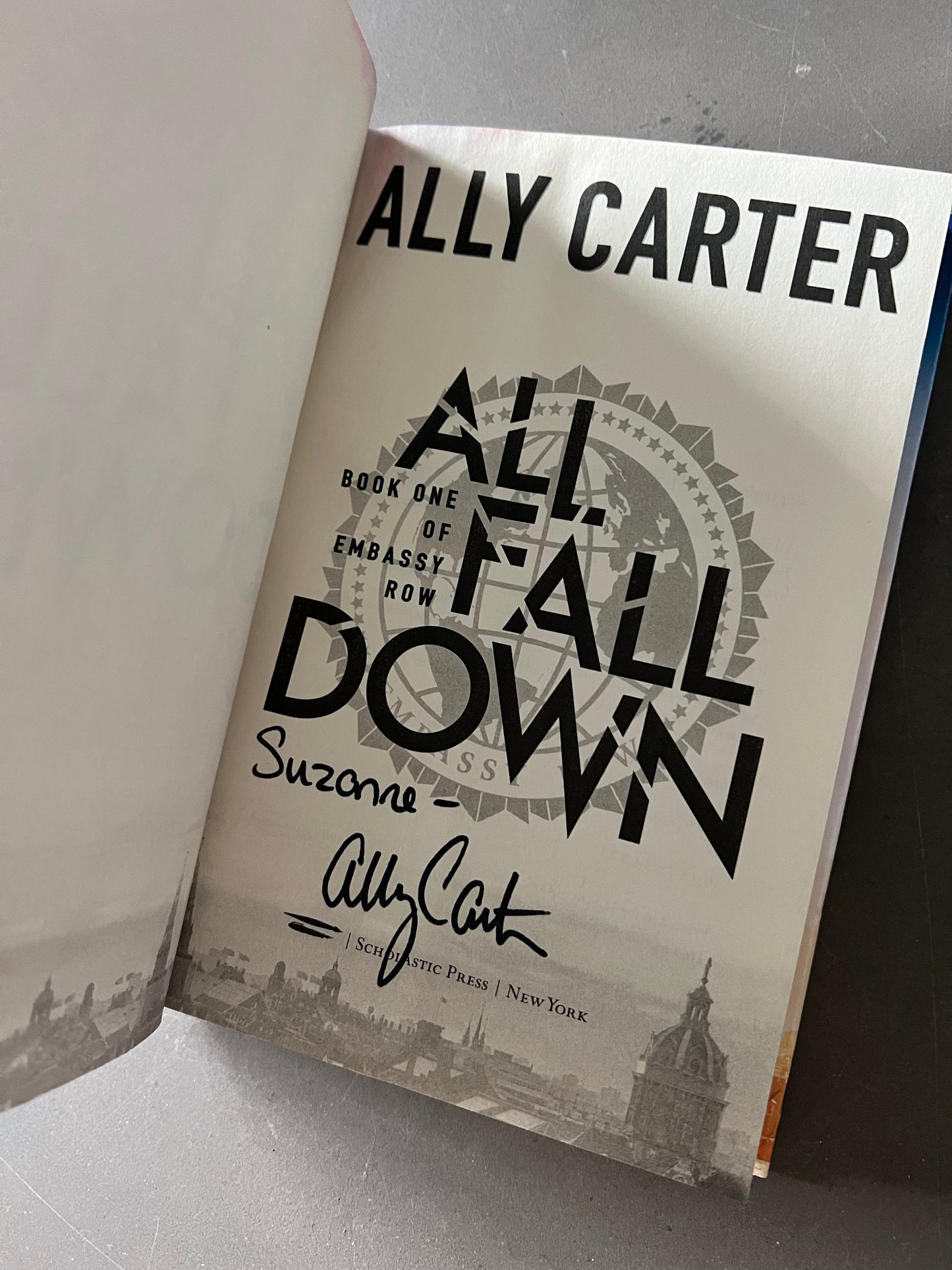 All fall down by ally carter signed