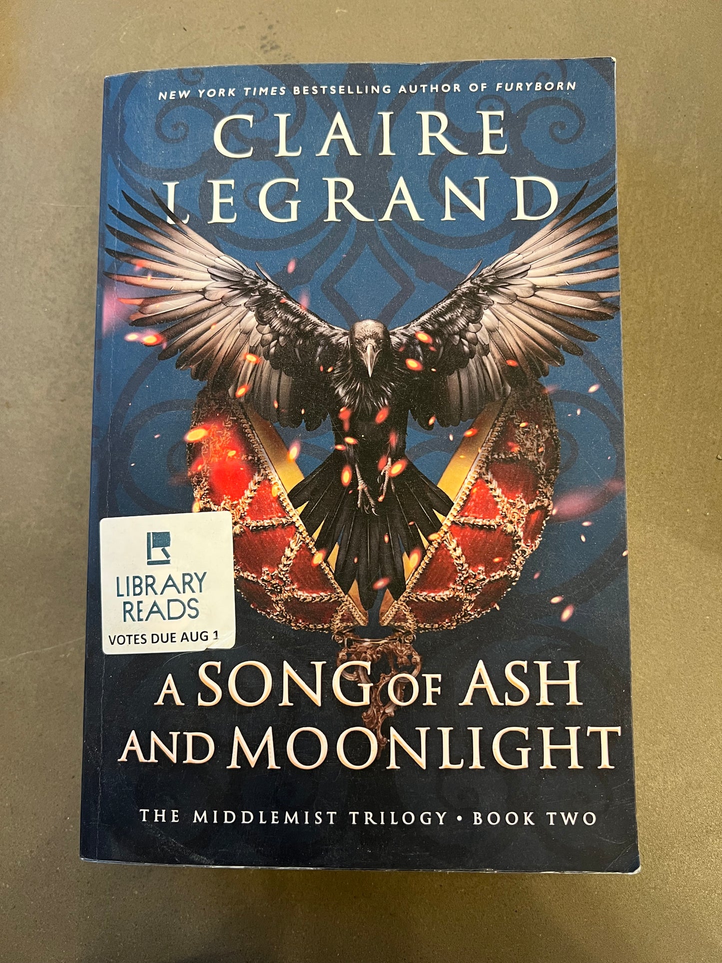 A song of ash and moonlight by Claire Legrand signed!