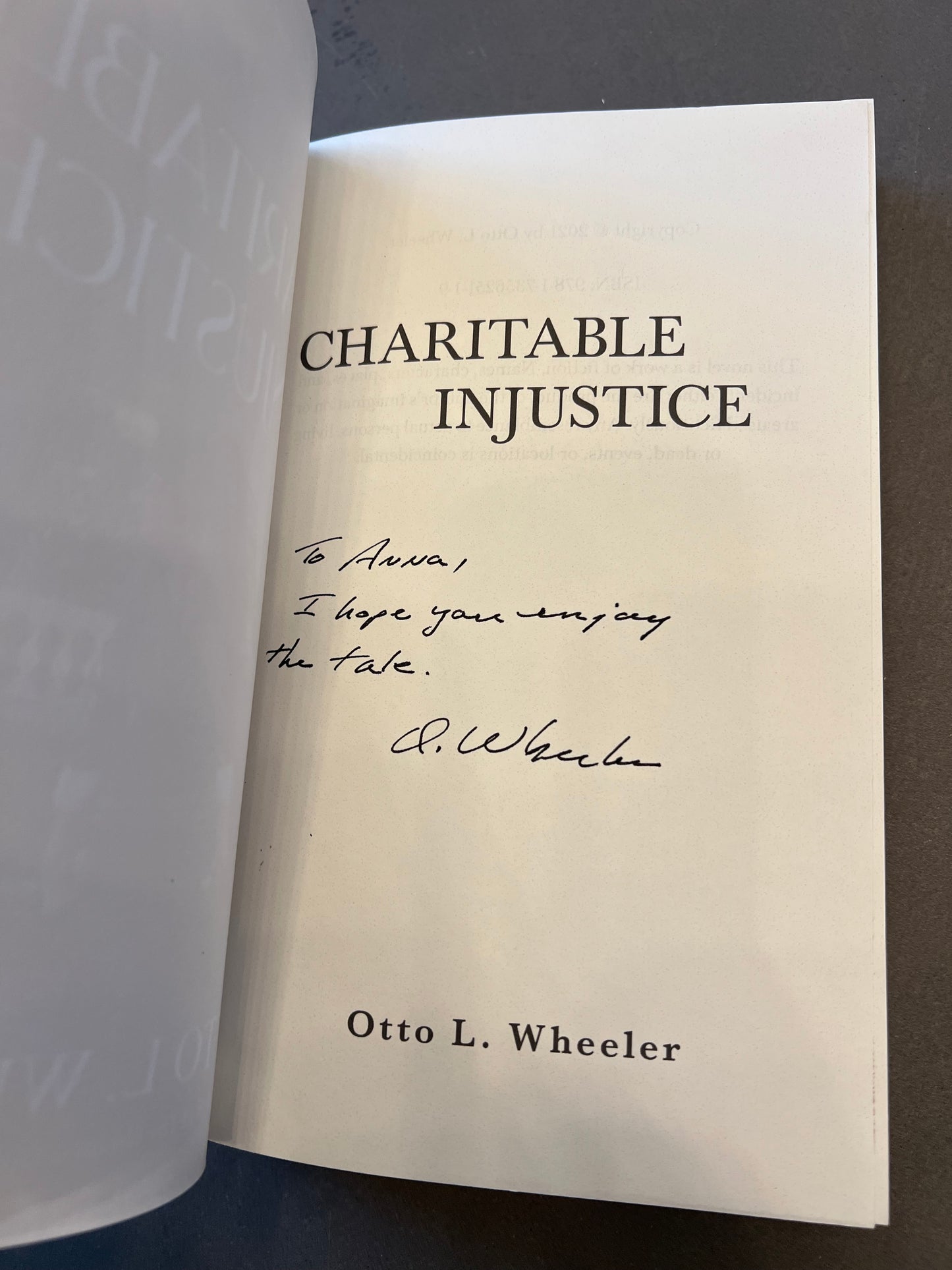 Charitable injustice