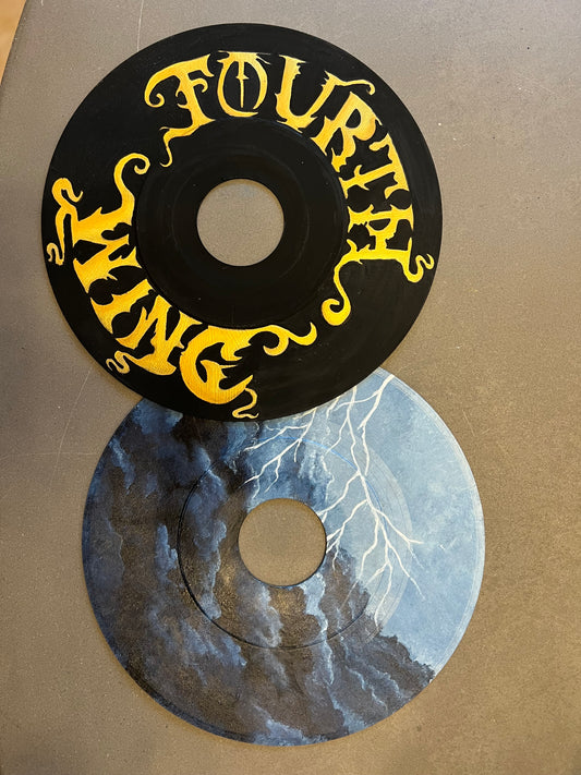 Fourth Wing hand painted 45 records
