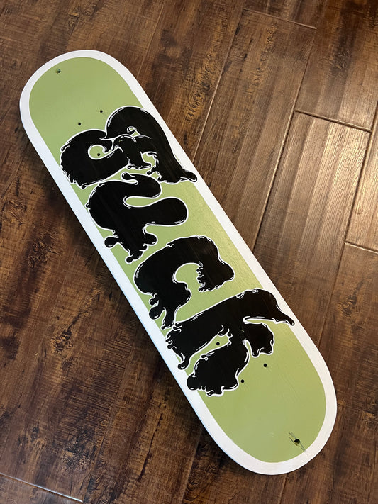 Hand painted Skateboard “FUCK” board 🤘🏼