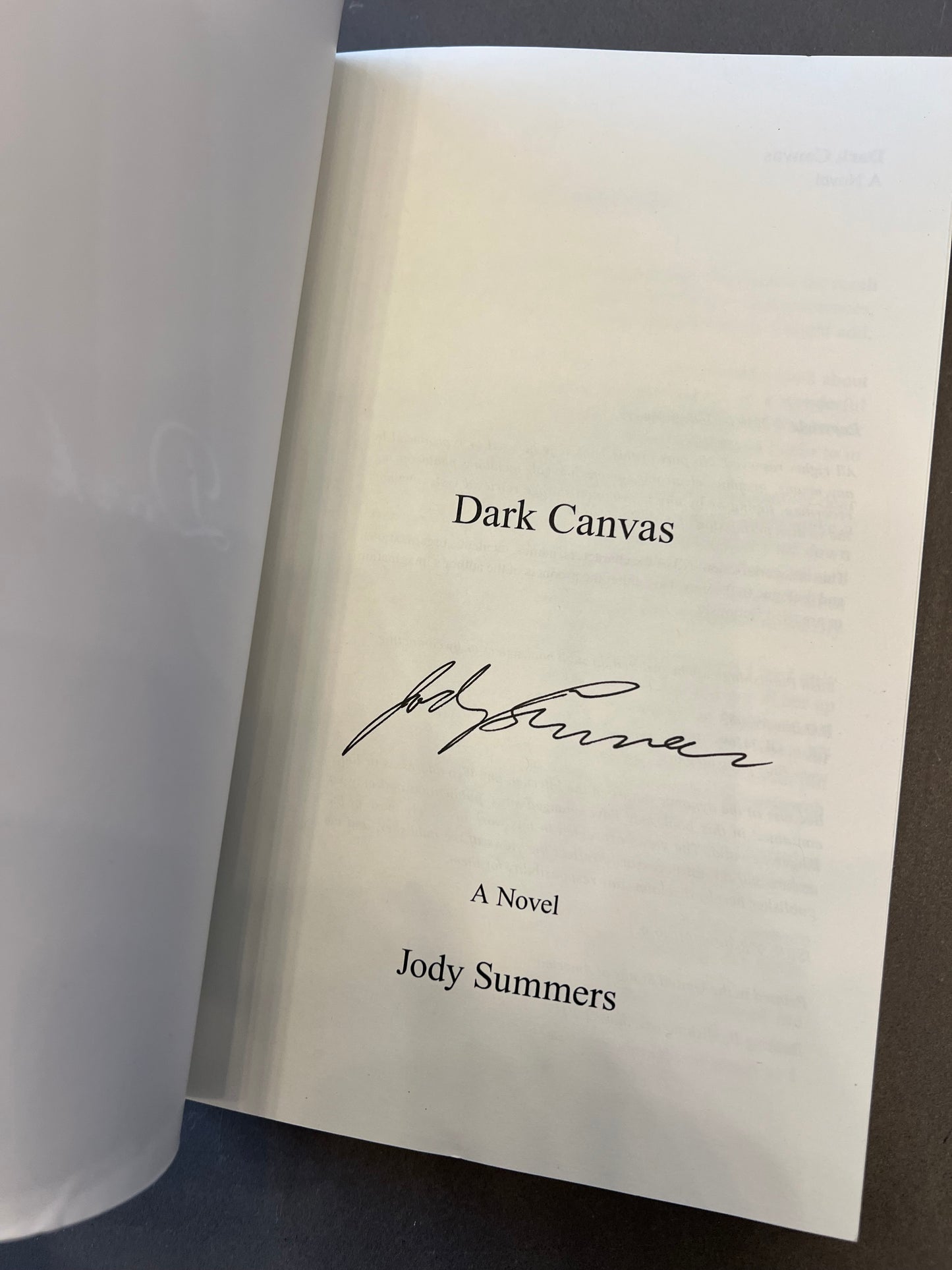 Dark canvas