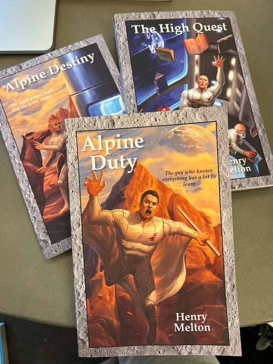 Alpine book bundle signed by Henry Melton