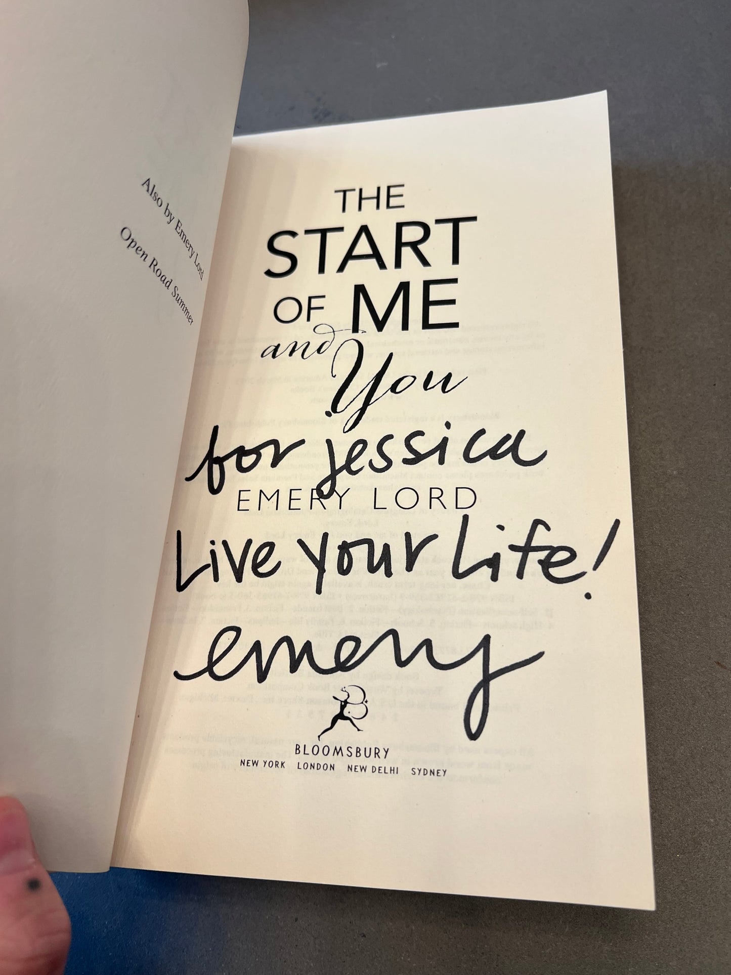 The start of you and me