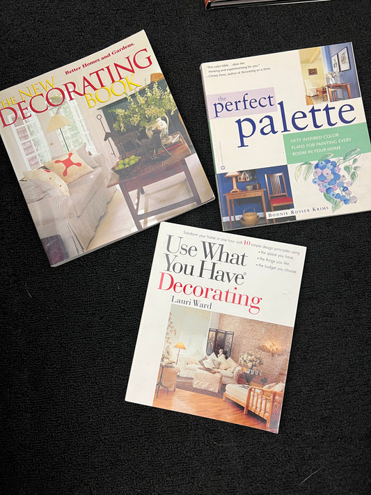 Bundle of home decor style books