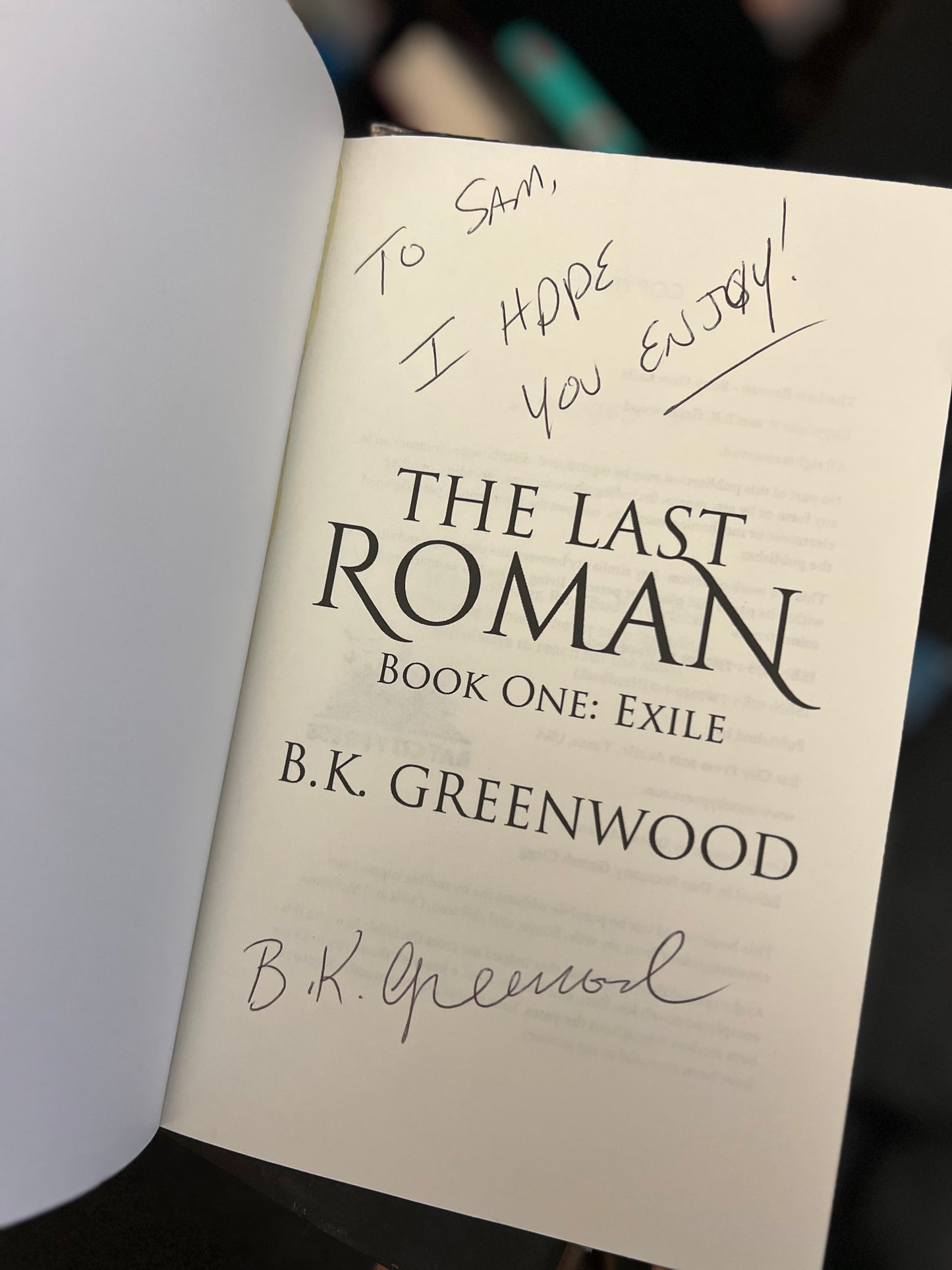 The Last Roman by B.K. greenwood