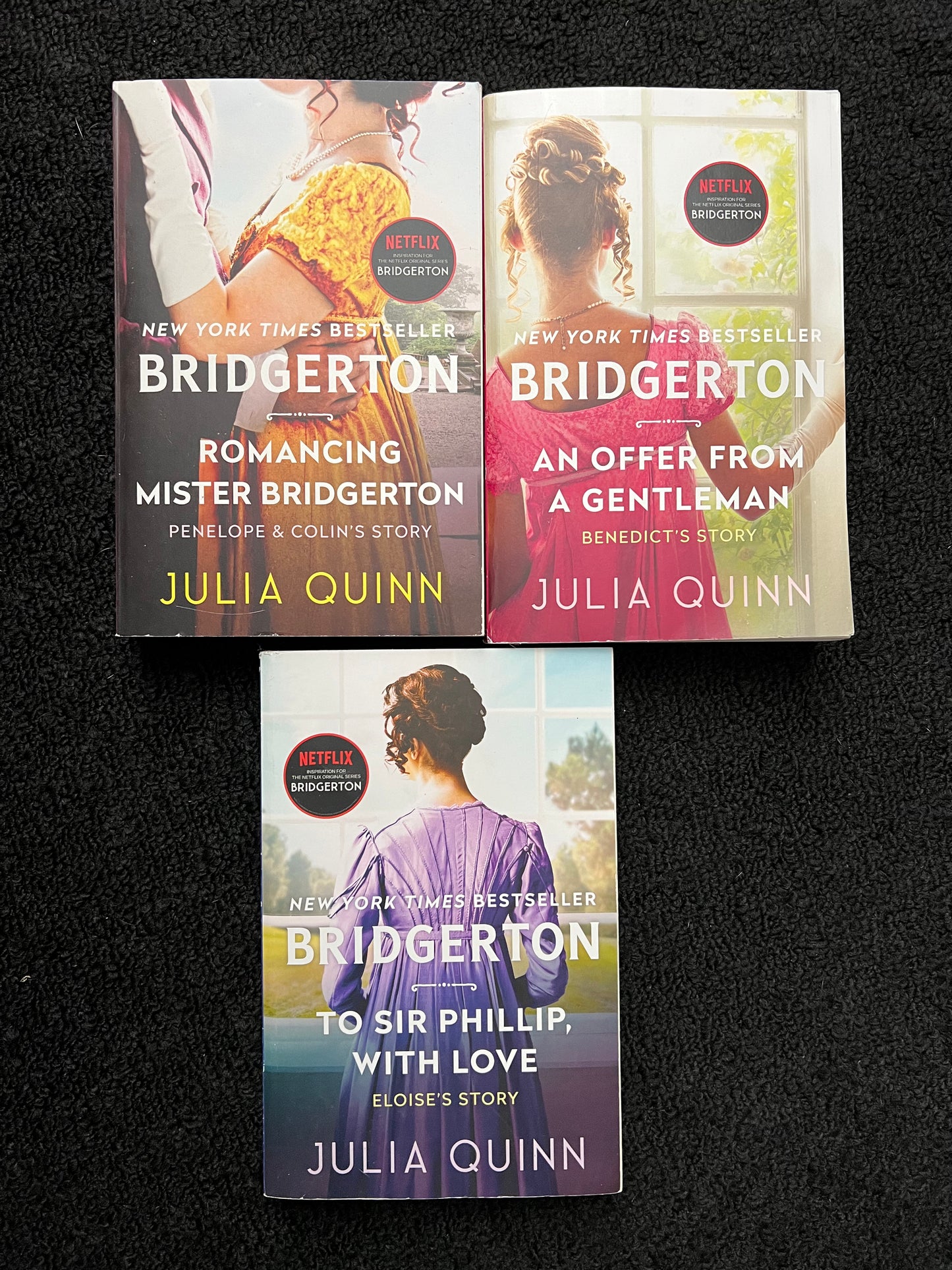 Set of 3 Bridgerton Books by JULIA QUINN